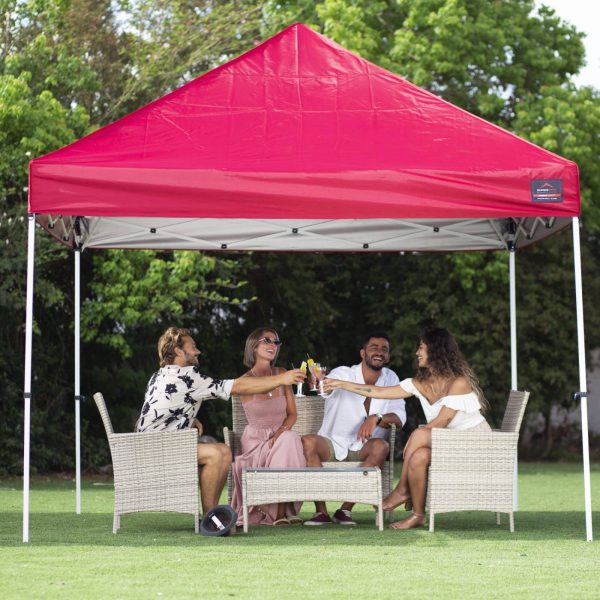 Gazebo_Express_rosso_giardino