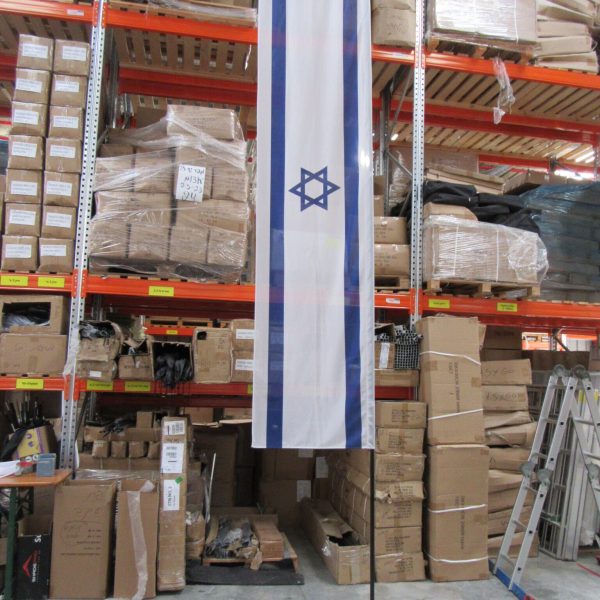 דרך חדשה דגל ישראל סיני 3 מטר מוט חדש HD